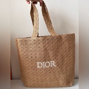 Dior Woven Brown Tote Bag
